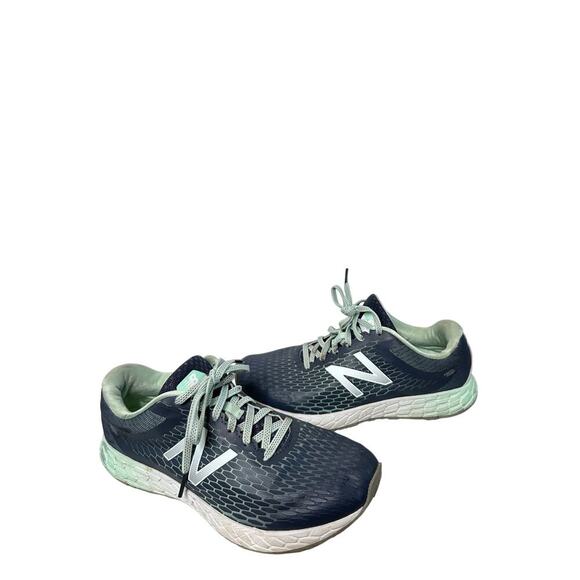 New Balance Sze 8 Boracay V4 Fresh Foam Running Sneaker Gray Blue Walking Travel - Picture 1 of 12